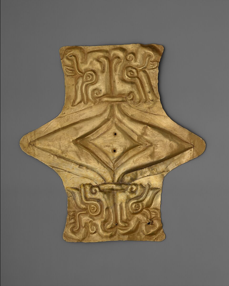 Pectoral, Chavín artist(s), Gold, Chavín