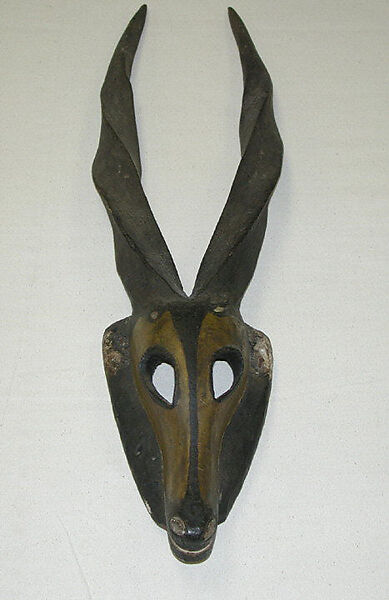 Mask: Antelope (Karikpo), Wood, pigment, Ogoni peoples, Kana group 