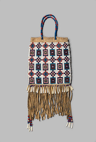 Beaded Leather Bag