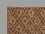 Prestige panel, Dengese artist, Raffia palm fiber, dye, Dengese peoples
