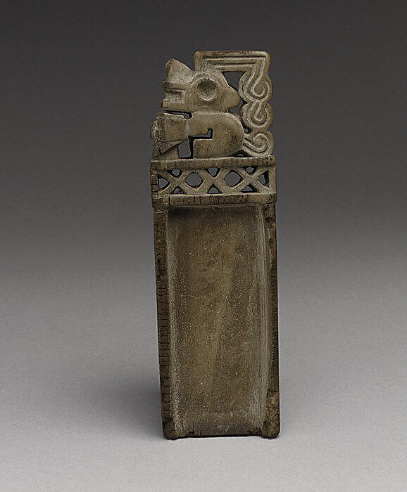 Snuff tablet, Wood, Tiwanaku (?) 
