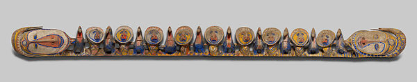 Lintel Carving from a Ceremonial House, Wood, paint, Yangoru Boiken 