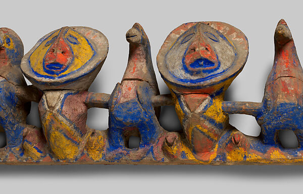 Lintel Carving from a Ceremonial House, Wood, paint, Yangoru Boiken