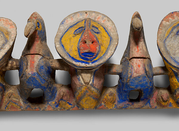 Lintel Carving from a Ceremonial House, Wood, paint, Yangoru Boiken