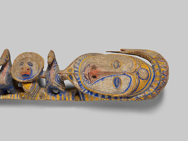 Lintel Carving from a Ceremonial House, Wood, paint, Yangoru Boiken