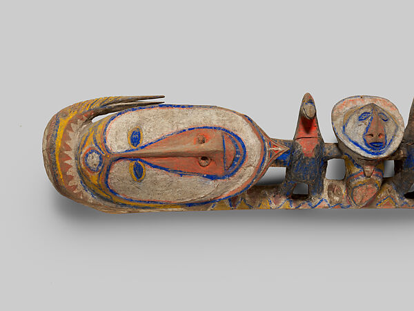 Lintel Carving from a Ceremonial House, Wood, paint, Yangoru Boiken