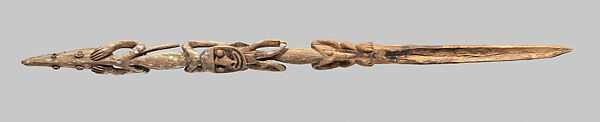 Finial (Yaba) for a Ceremonial House, Wood, paint, Kwoma