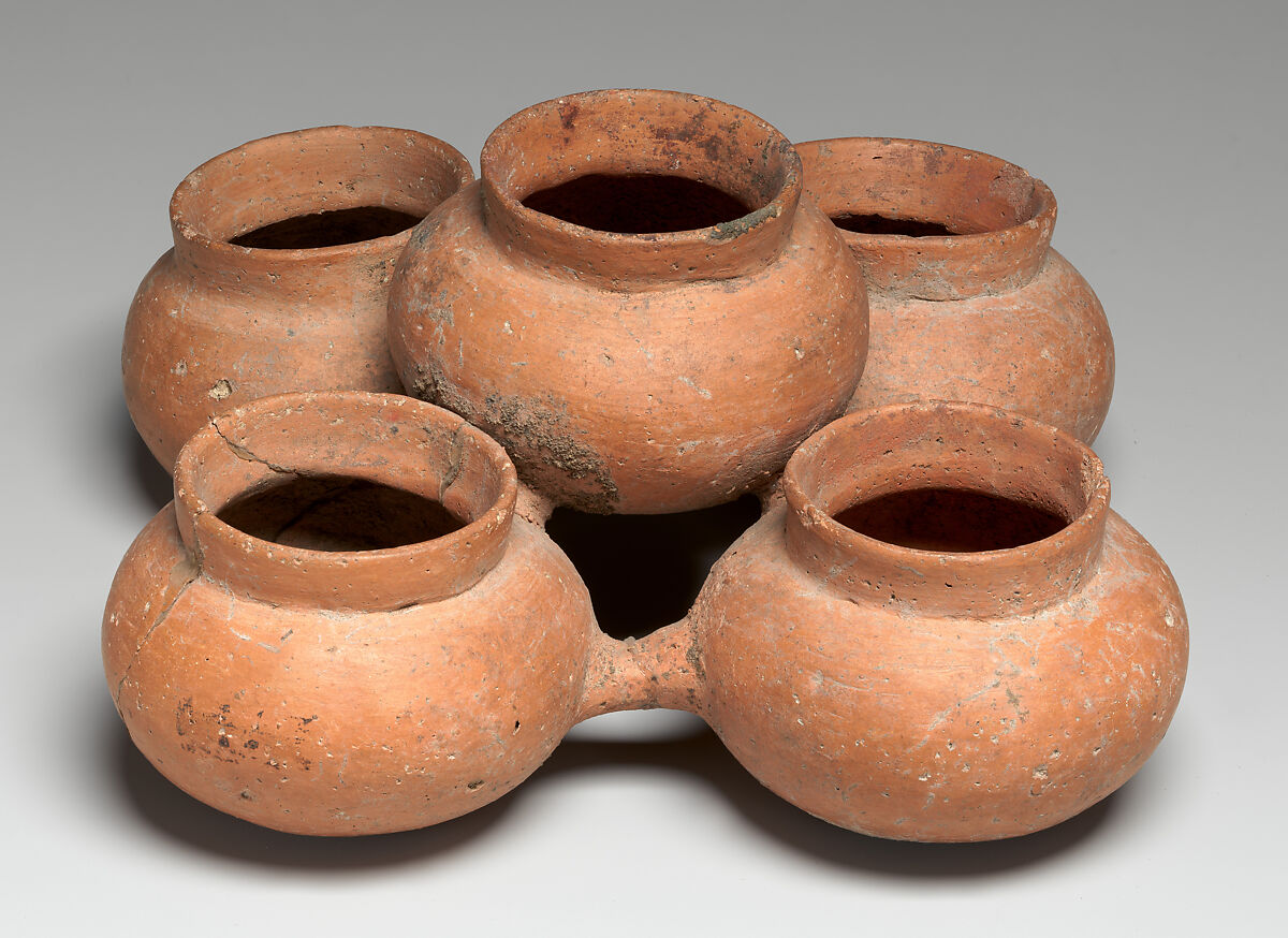 Grouped Pigment Jars, Ceramic, pigment, Teotihuacan 