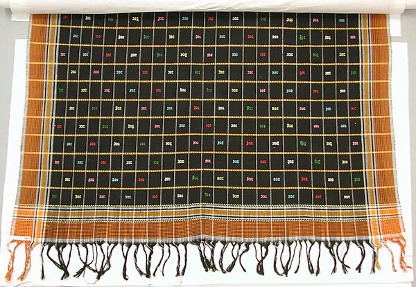 Wrapper, Women&#39;s weaving cooperative in Akwete (Nigerian), Cotton, dye, Igbo peoples 