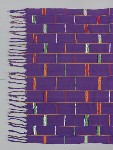 Wrapper, Women's weaving cooperative in Akwete (Nigerian), Cotton, dye, Ndoki-Igbo