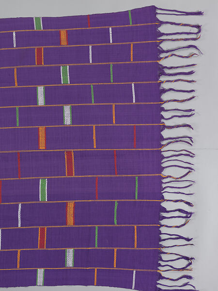 Wrapper, Women's weaving cooperative in Akwete (Nigerian), Cotton, dye, Ndoki-Igbo