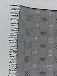 Wrapper, Women&#39;s weaving cooperative in Akwete (Nigerian), Cotton, Lurex, dye, Igbo peoples