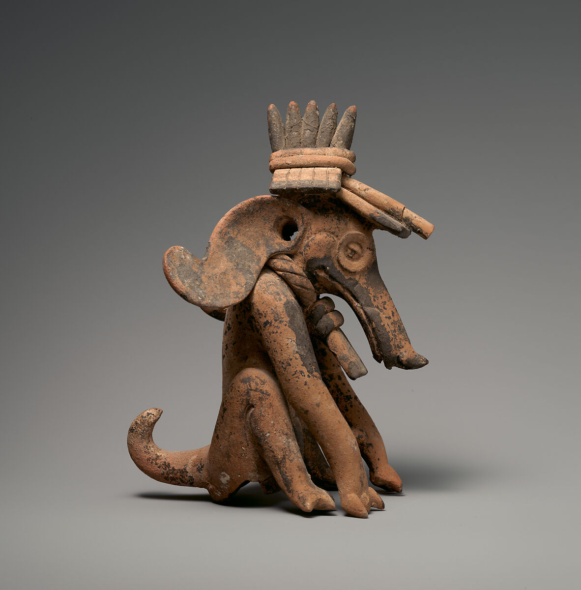 Masked Figure, Ceramic, Veracruz
