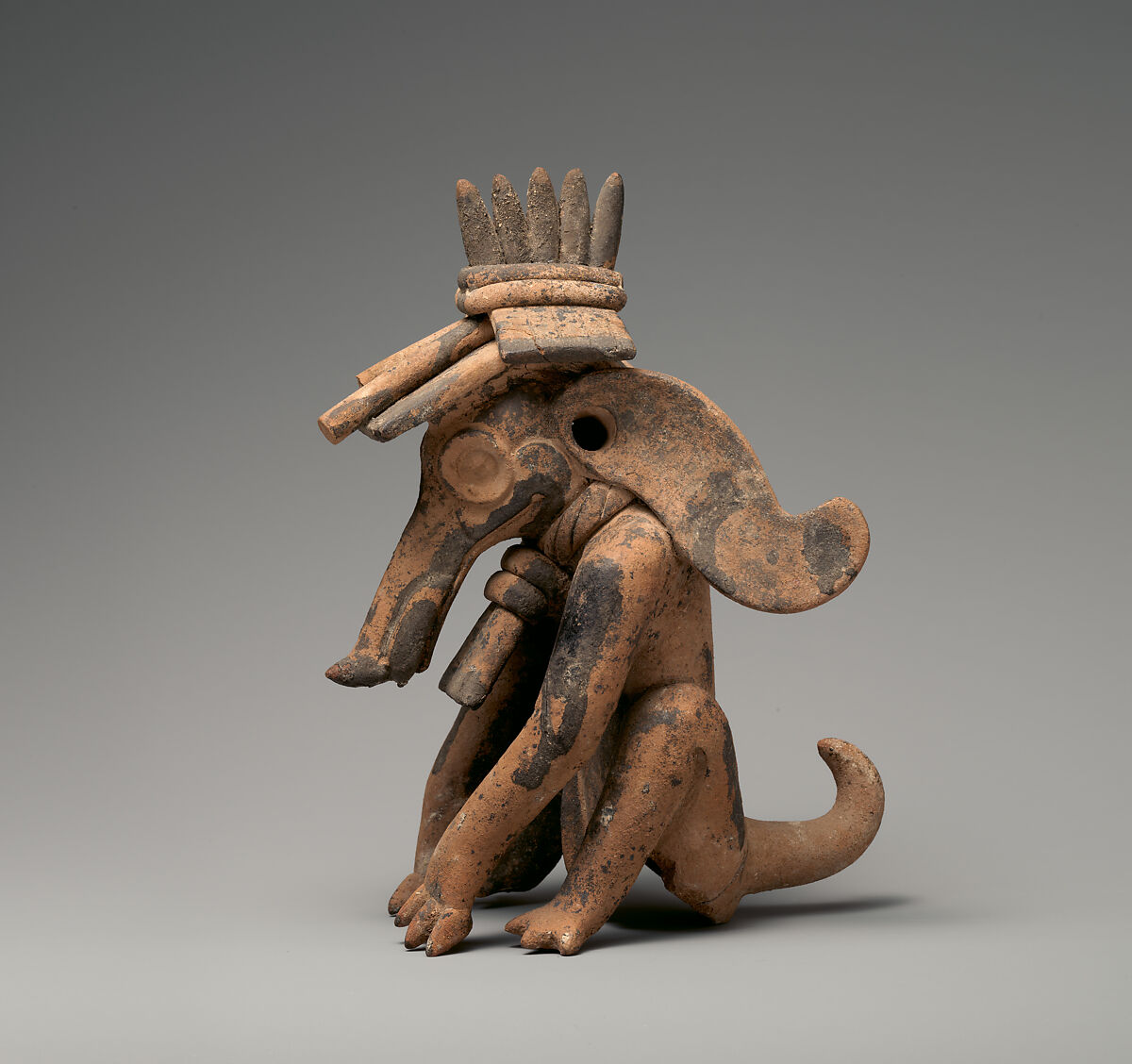 Masked Figure, Ceramic, Veracruz