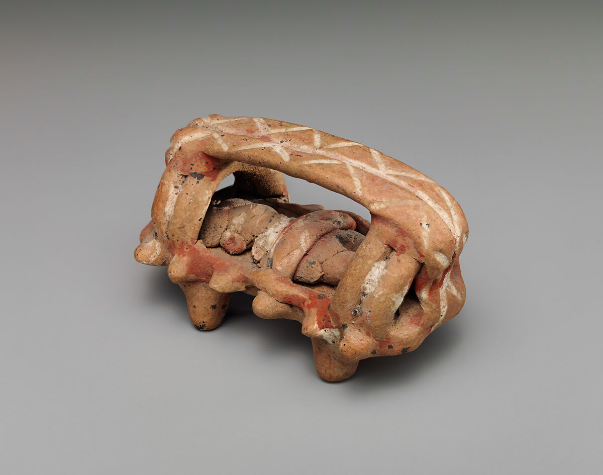 Bed Figure, Ceramic, Michoacan 