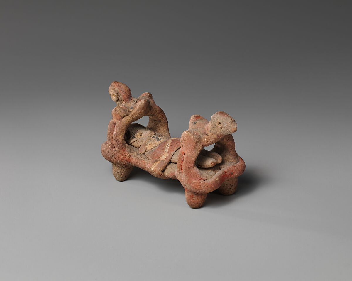 Bed Figure, Ceramic, Michoacan 