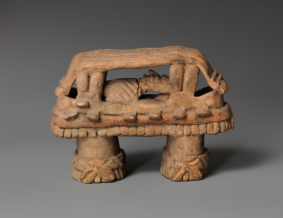 Bed Figure, Ceramic, Michoacan 