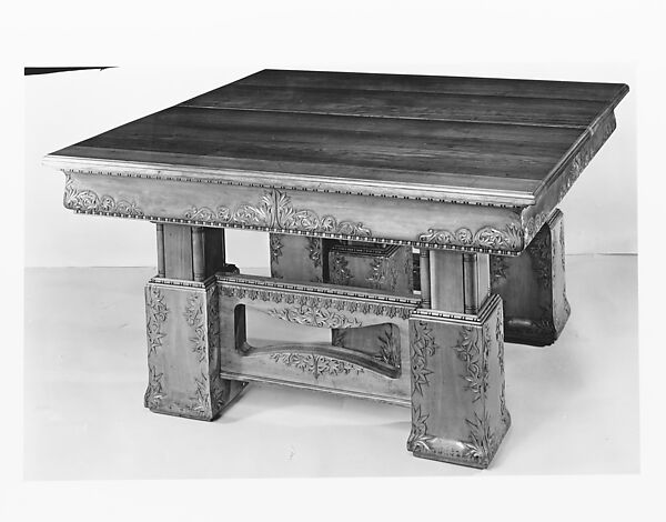 Dining Table, Tobey Furniture Company (1875–1954), Cherry, oak, poplar, maple, pine, American 