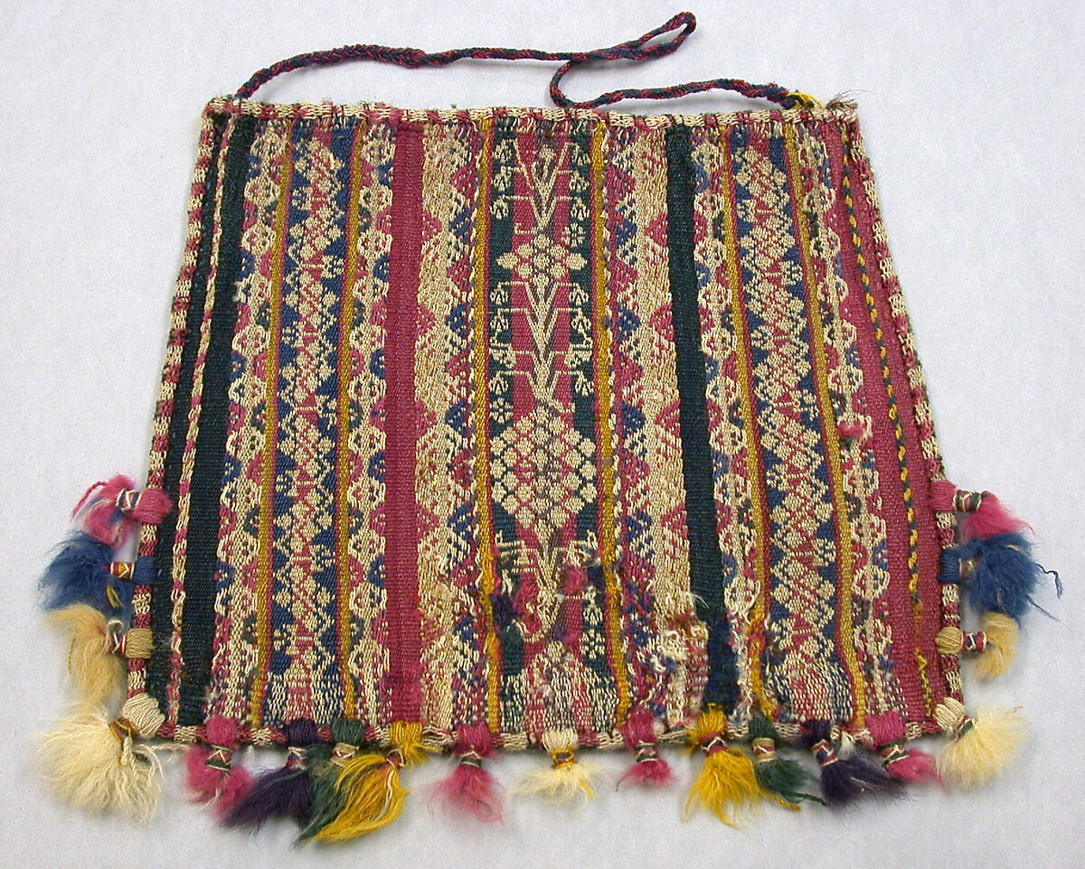 Coca Bag (Ch'uspa), Camelid hair, Aymara