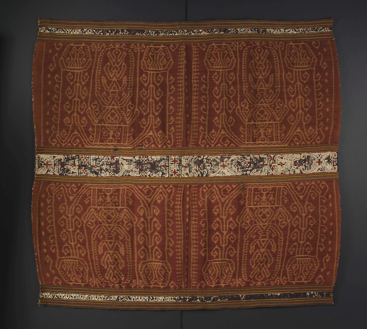 Woman's Ceremonial Skirt (Tapis), Cotton, silk., Lampung 
