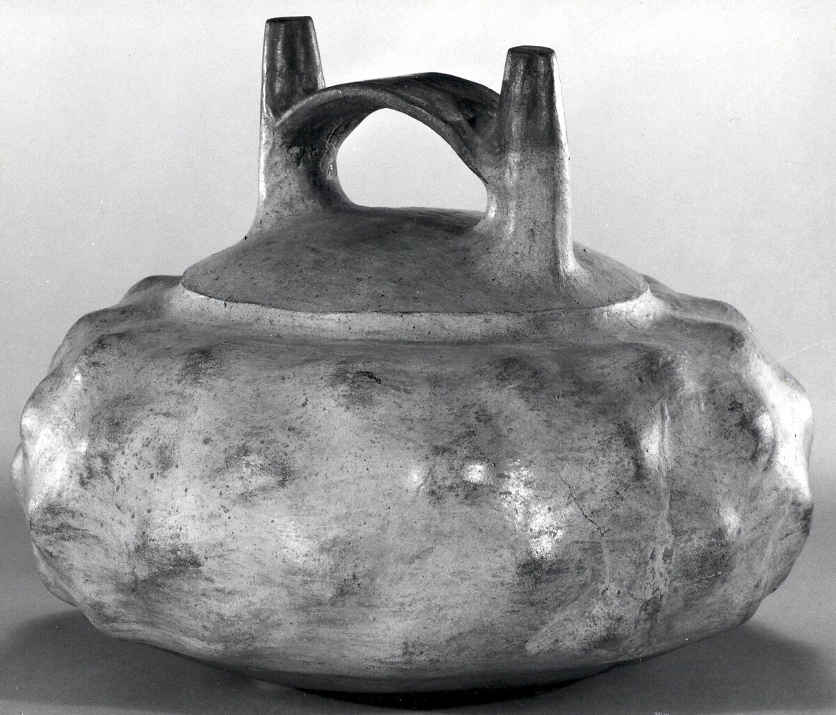 Double Spout Bottle, Ceramic, Topará
