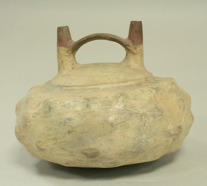 Double Spout Bottle, Ceramic, Topará 