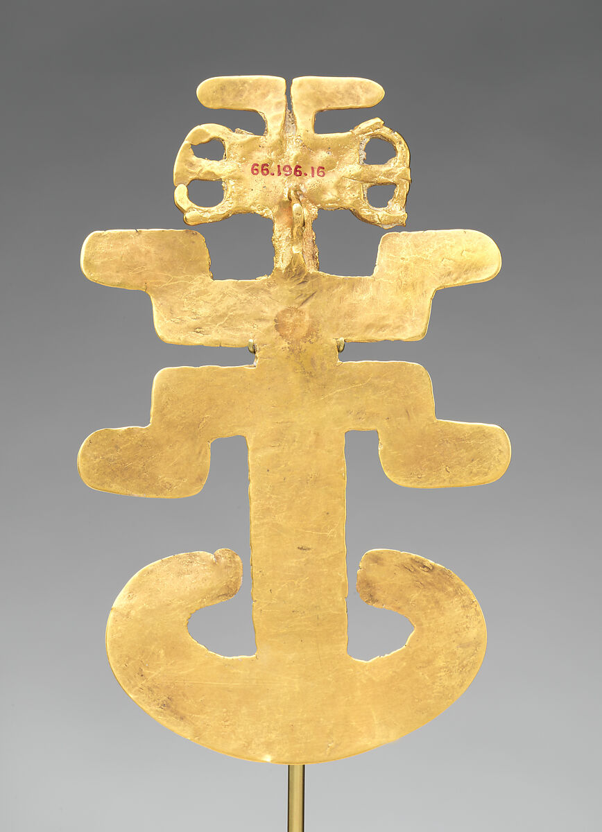 Anthropomorphic Pendant, Gold, Tolima