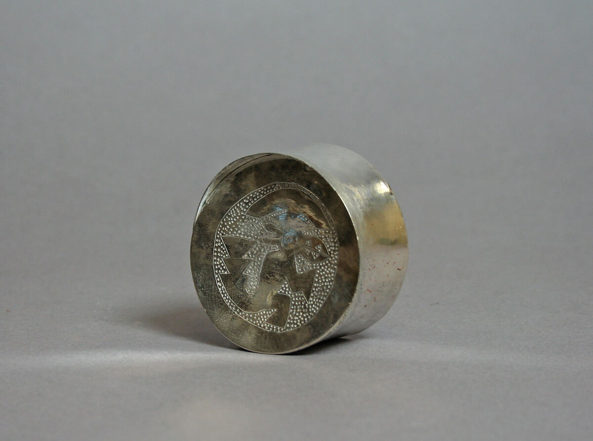 Pair of earflares, Silver, stone, shell, Chincha or Ica (?)