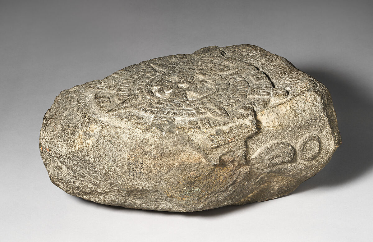 Altar to the Sun Warrior, Mexico Nahua artist(s), Stone, Nahua