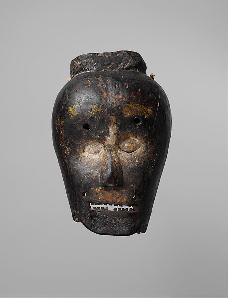 Mask, Wood, fiber, paint, lime, and hair, Probably Timor-Leste (East Timor) 