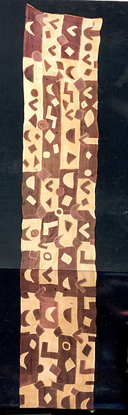 Ceremonial Wrapper ("Tcaka"), Raffia palm fiber, pigment, Kuba peoples 