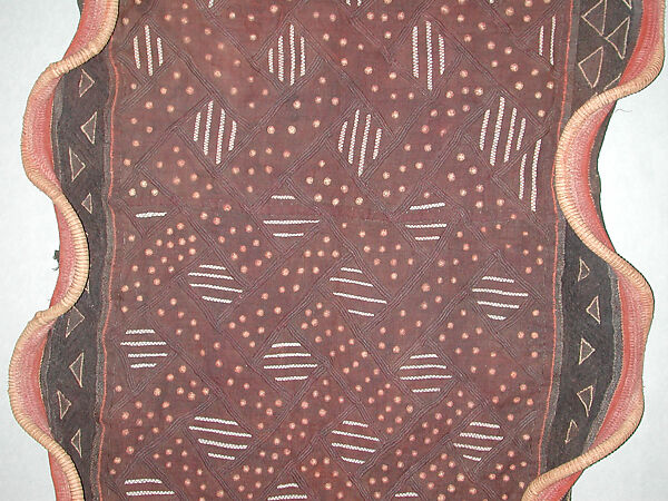 Ceremonial Woman's Overskirt, Raffia palm fiber, Kuba peoples