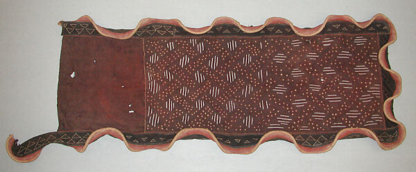 Ceremonial Woman's Overskirt, Raffia palm fiber, Kuba peoples 