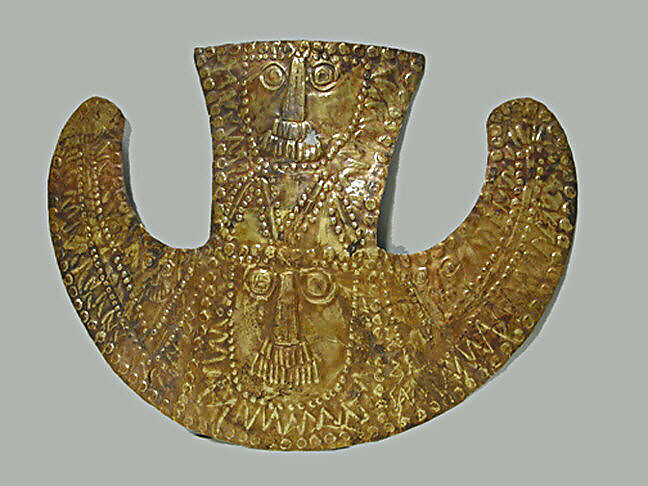Headdress Ornament, Gold, Siguas