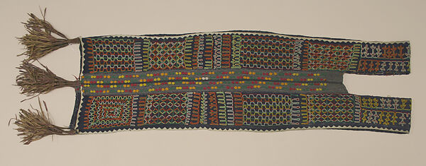 Man's Tunic, Cotton, leather, Fulani, Bororo or Wodaabe group 