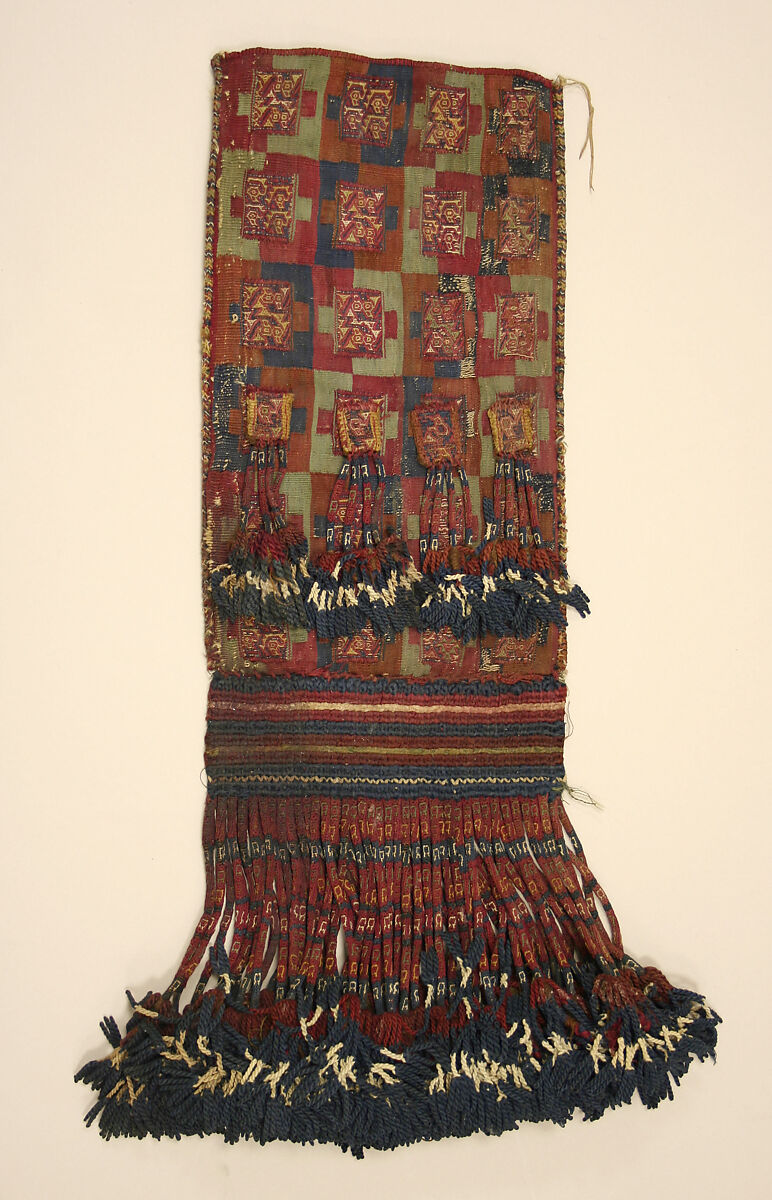 Bag with fringe, Chuquibamba artist, Camelid hair, Chuquibamba