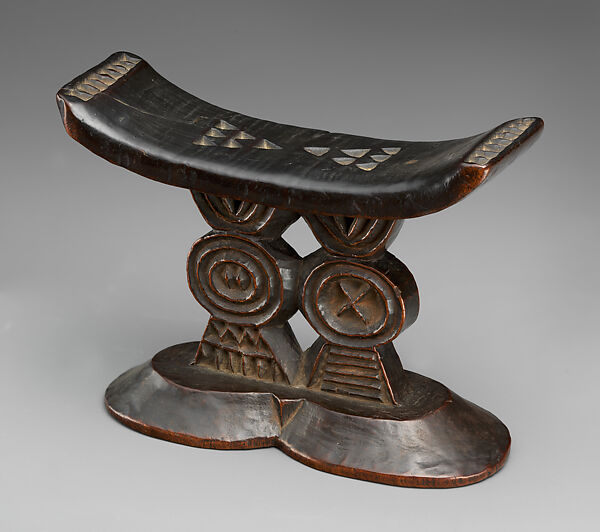 Headrest, Wood, Shona peoples 