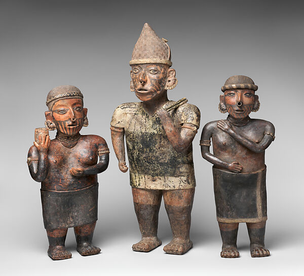 Standing Male Figure, Nayarit artist(s), Ceramic, slip, Nayarit