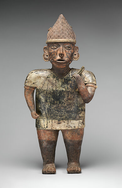 Standing Male Figure, Nayarit artist(s), Ceramic, slip, Nayarit