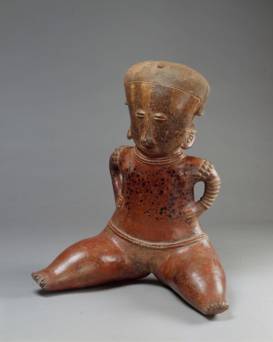 Seated Female Figure, Ceramic, Lagunillas 