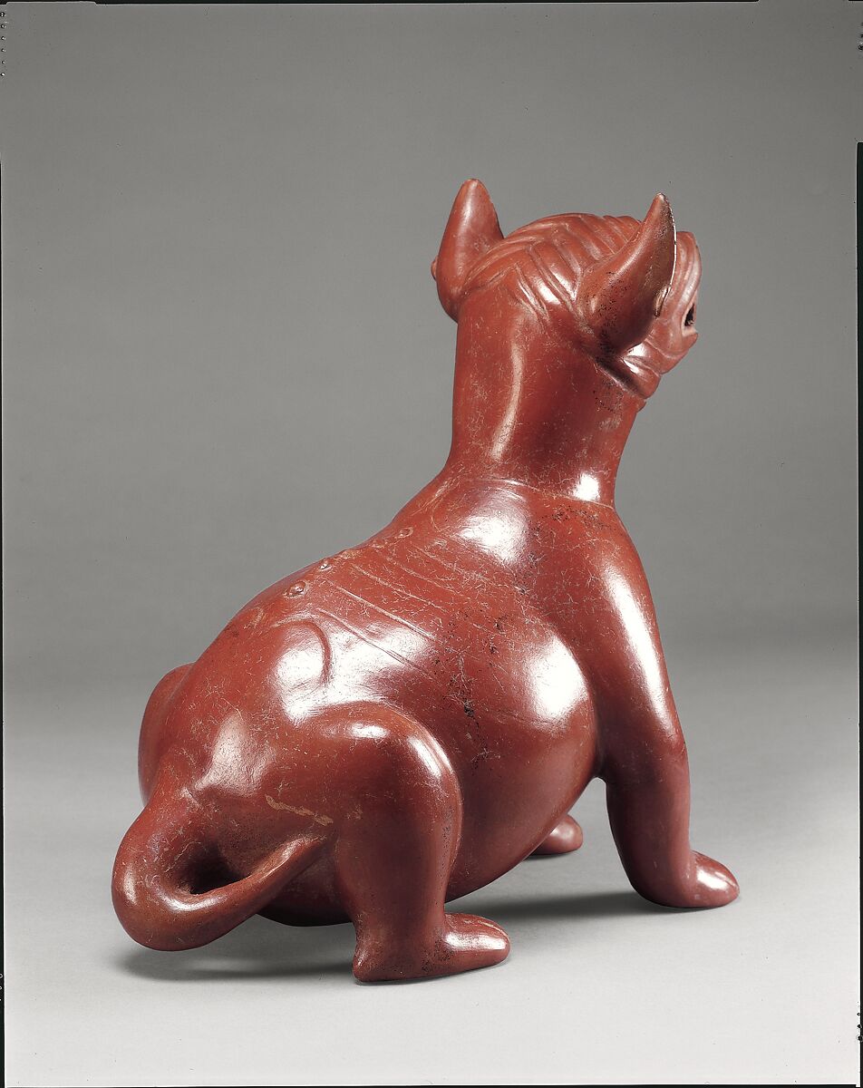 Snarling dog, Colima artist(s), Ceramic, Colima