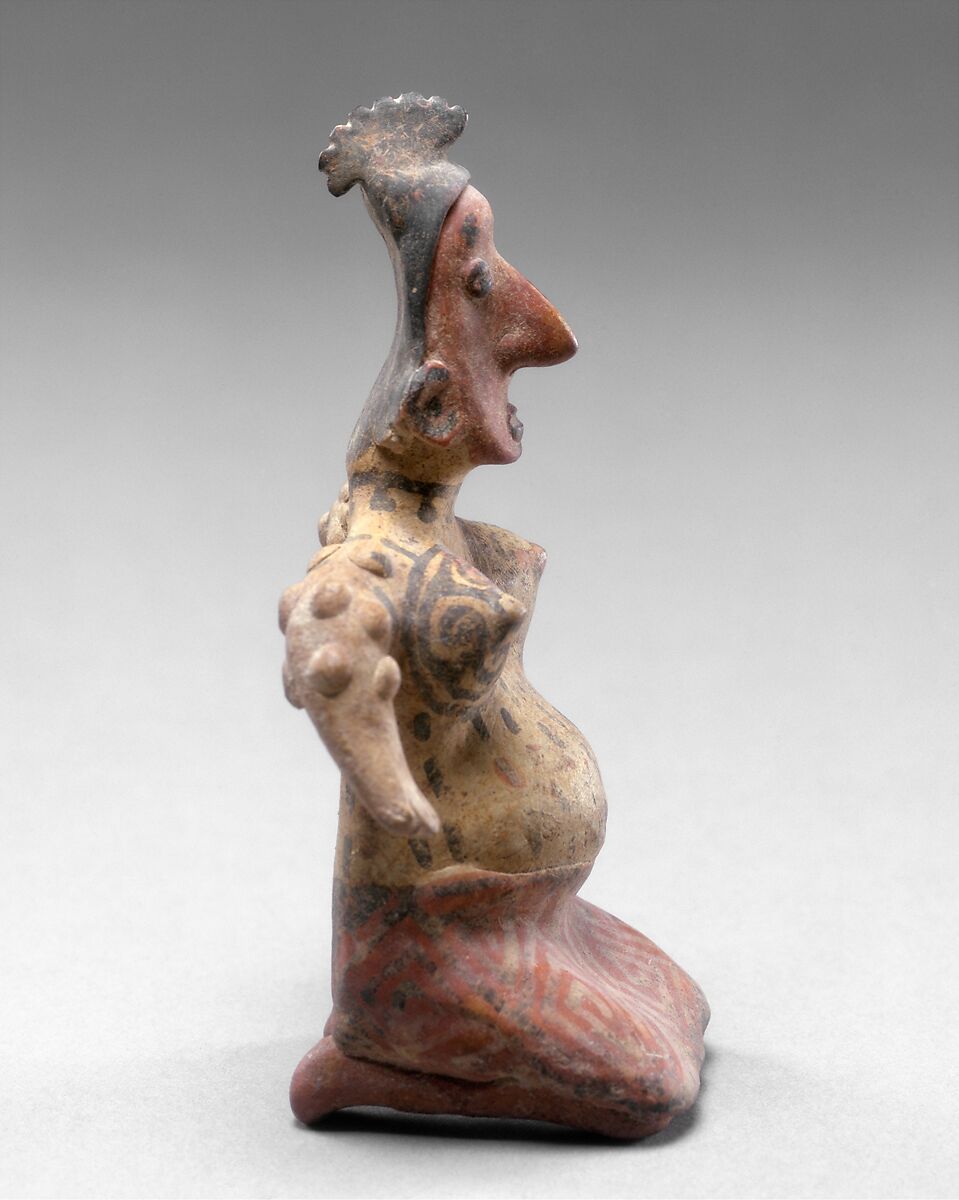 Kneeling Female Figure, Ceramic, San Sabastìan