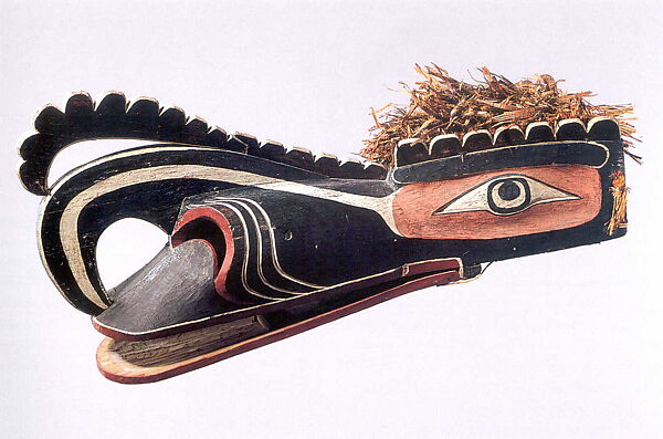 Crooked Beak of Heaven Mask, Wood, plant fiber, cord, pigment, Kwakwaka’wakw (Kwakiutl)