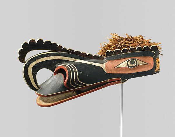 Crooked Beak of Heaven Mask, Wood, plant fiber, cord, pigment, Kwakwaka’wakw (Kwakiutl) 