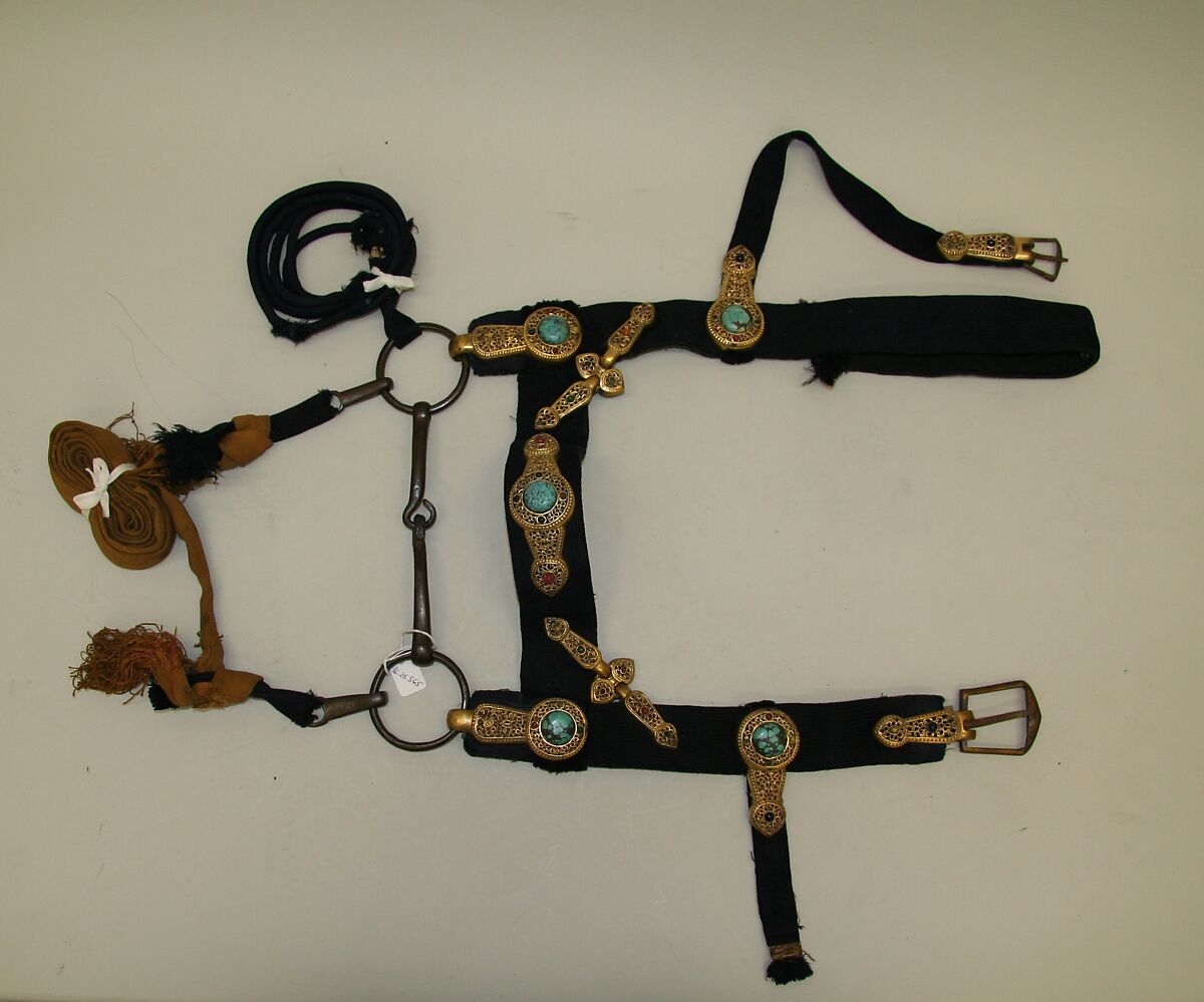 Bridle with Cloissone Mounts, Chinese 