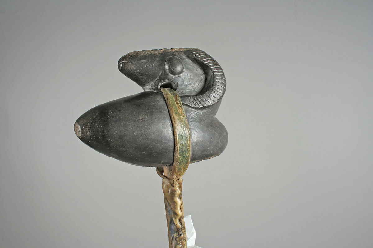 Club (skullcracker), Stone, wood, rawhide, sinew, Central Plains Sioux