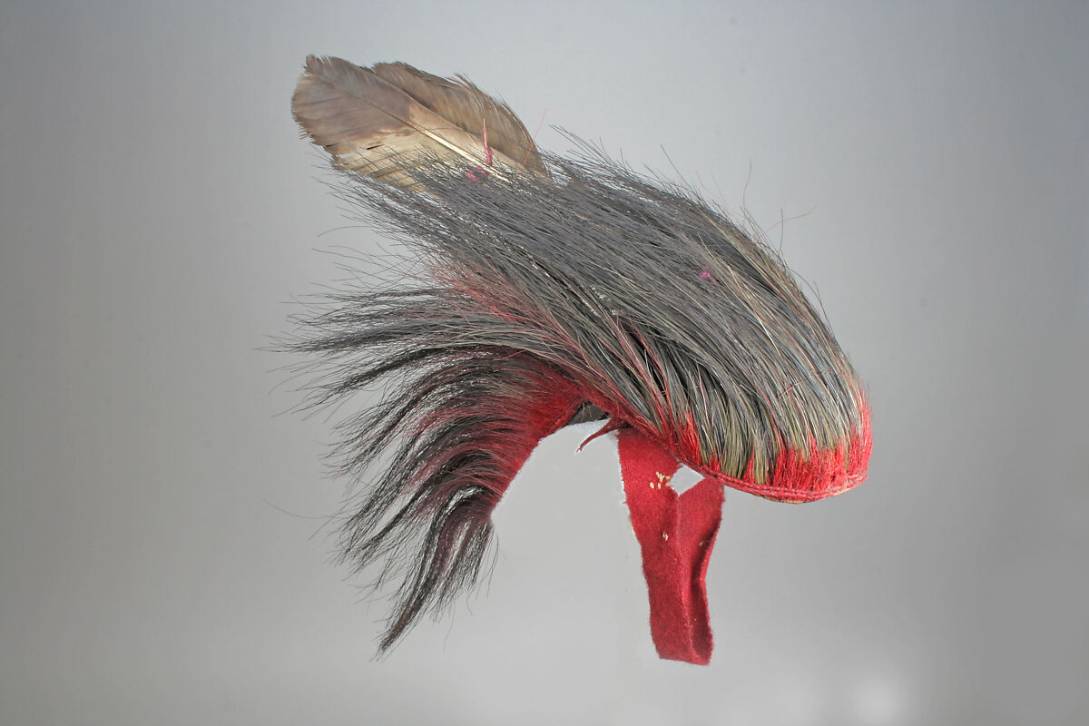 Roach, Wool, metal, hair, feathers, rawhide, quill, Eastern Plains(?)