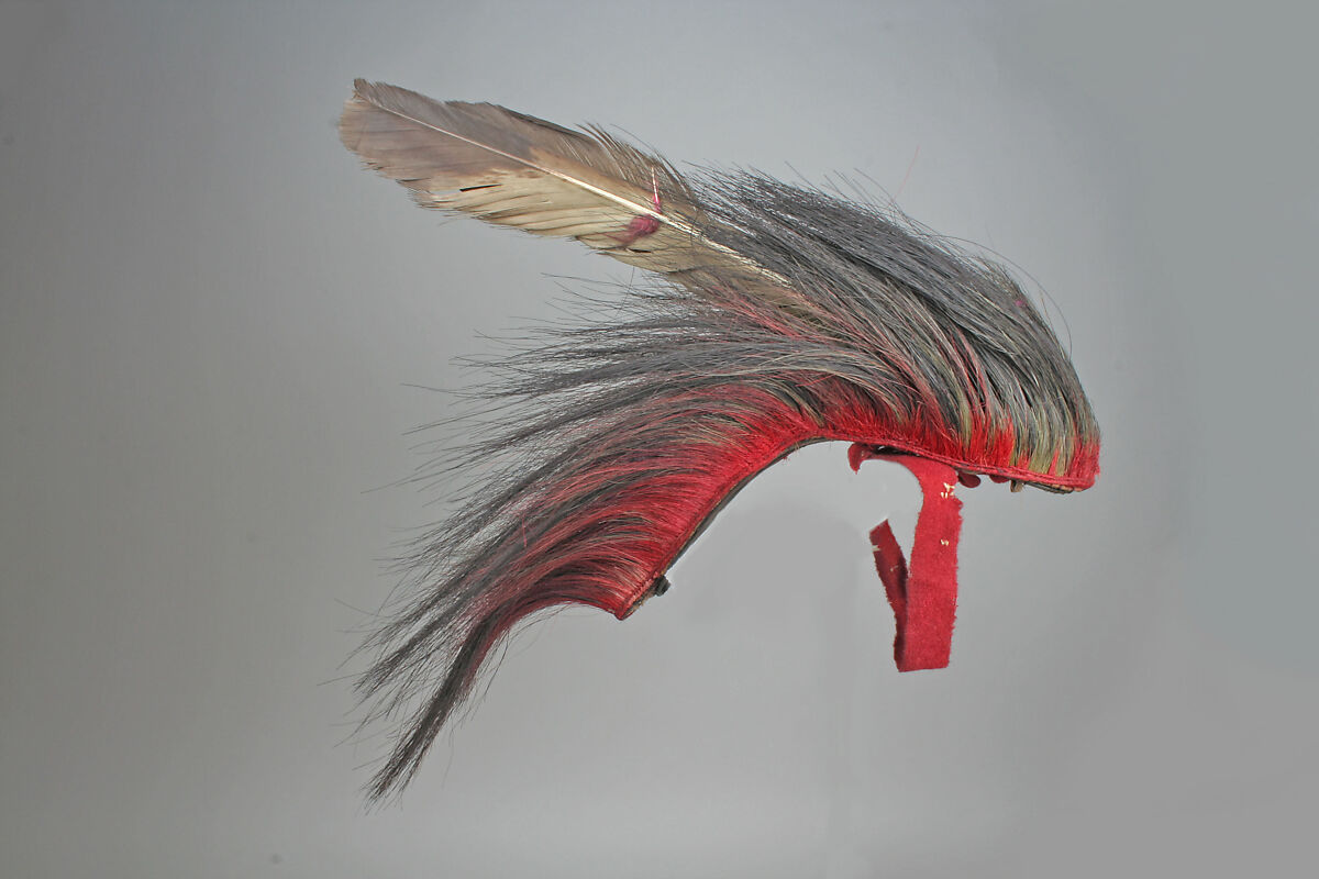 Roach, Wool, metal, hair, feathers, rawhide, quill, Eastern Plains(?)