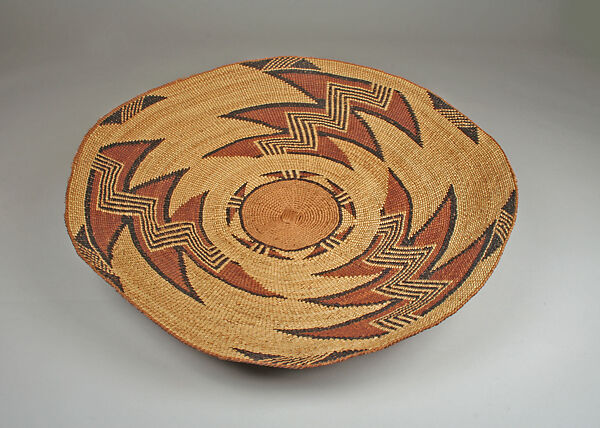 Basket Tray, Plant fiber, Yurok