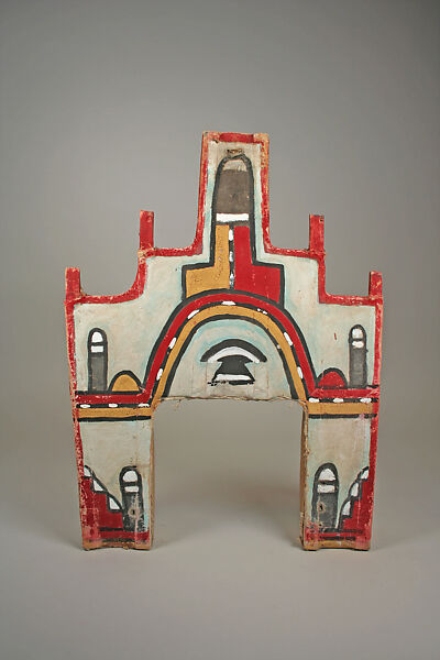 Tablita (includes attachment), Cotton, wood, pigment, Hopi